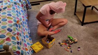 Daughter needs her diaper changed and father fucks her while changing it